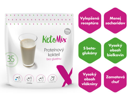 Proteínový kokteil novej generácie KetoMix 1050g (35 porcií) - KetoMix - Ketomix