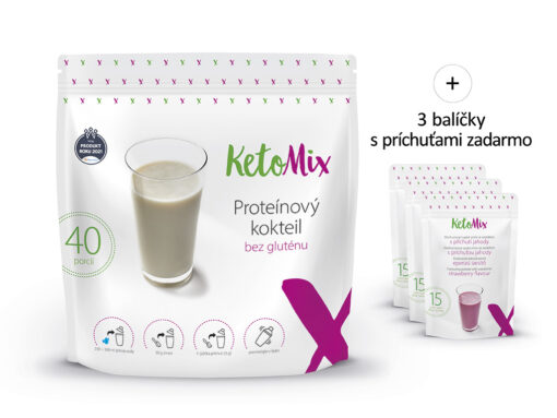 KetoMix Proteínový kokteil (40 porcií) 1 200 g Druhá príchuť kokteilu: kokos