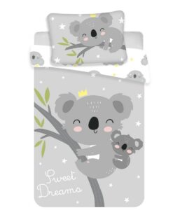 JJerry Fabrics Detské bavlnené obliečky do postieľky Koala sweet dreams baby