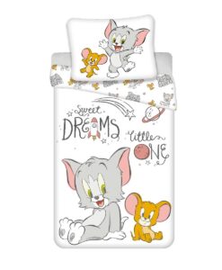 Jerry Fabrics Detské bavlnené obliečky do postieľky Tom & Jerry TJ050