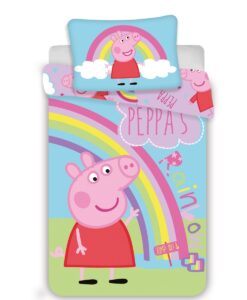 Jerry Fabrics Detské bavlnené obliečky do postieľky Peppa Pig 0016